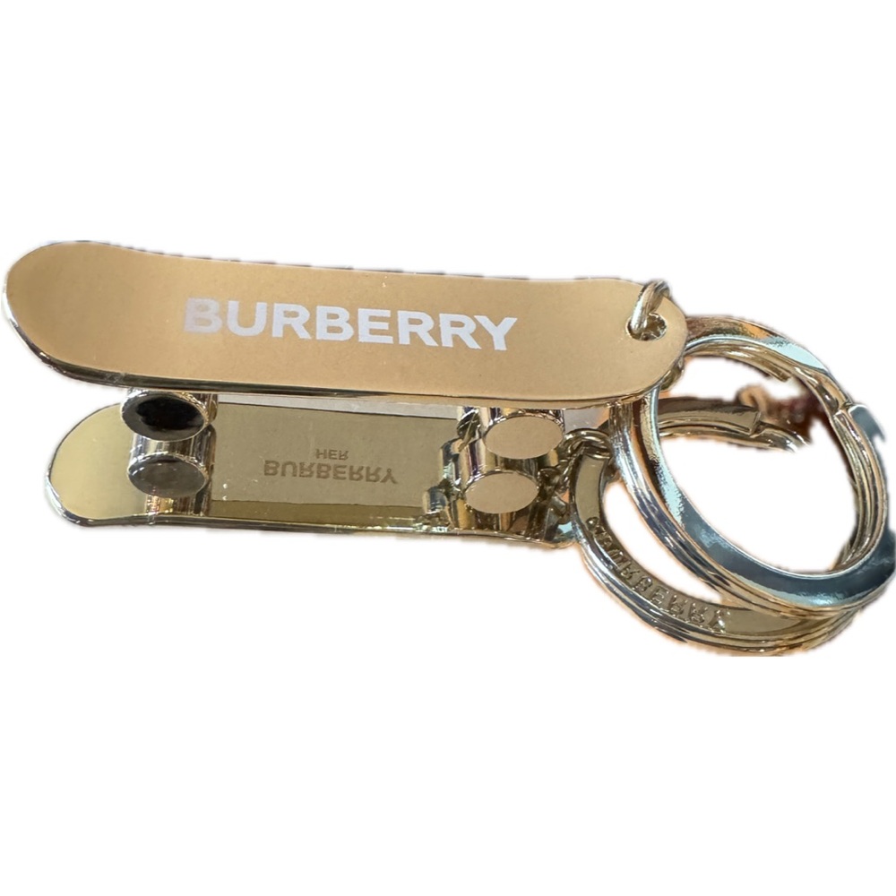 BURBERRY HER🛹Gold Skateboard Key FOB/Bag CHARM🔥Brand NEW🔥w/Free Sample! - Picture 3 of 14